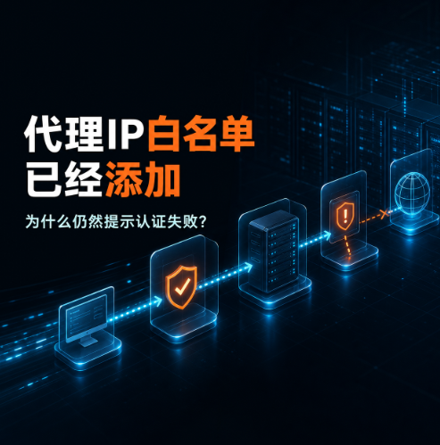 2026实测：代理IP白名单已经添加，为什么仍然提示认证失败？