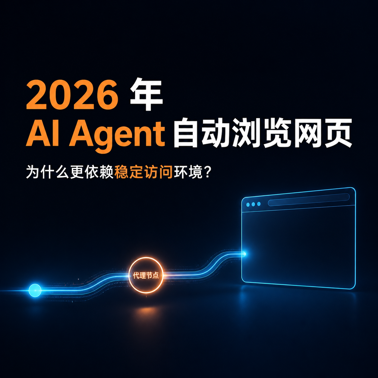 2026 年 AI Agent 自动浏览网页，为什么更依赖稳定访问环境？