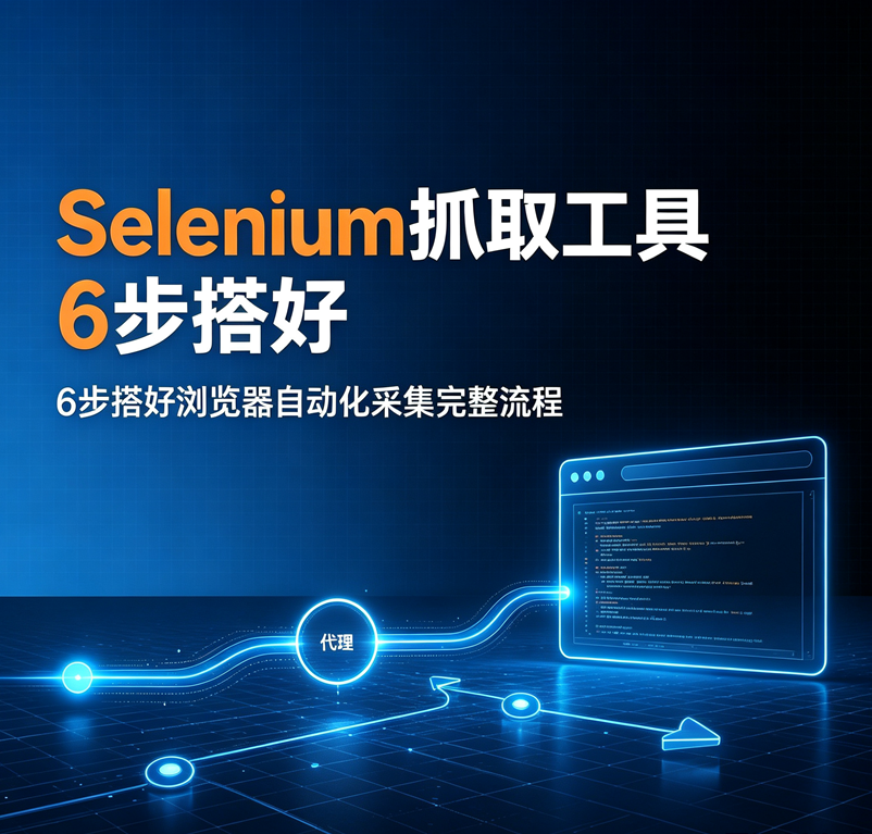 Selenium抓取工具怎么用？6步搭好浏览器自动化采集完整流程
