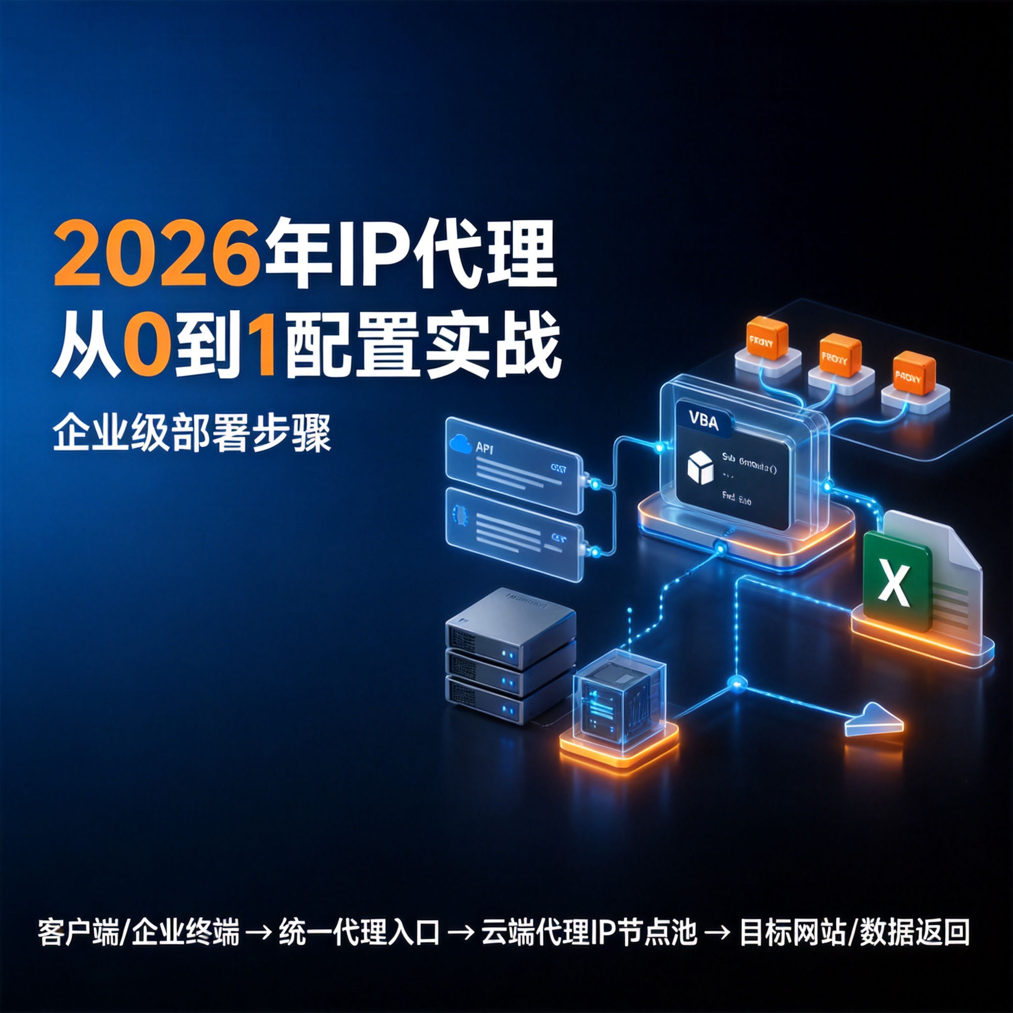 2026年IP代理从0到1配置实战：企业级部署步骤