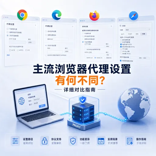 主流浏览器代理设置有何不同？详细对比指南